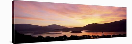 Sunrise Over Derwentwater from Catbells, Near Keswick, Lake District, Cumbria, England, UK-Lee Frost-Stretched Canvas