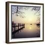 Sunrise Over Derwentwater-Charles Bowman-Framed Photographic Print