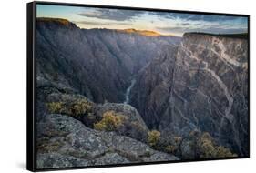 Sunrise over Gorge and Amelanchier, Gunnison River, Black Canyon National Park, Colorado.-Howie Garber-Framed Stretched Canvas