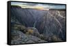 Sunrise over Gorge and Amelanchier, Gunnison River, Black Canyon National Park, Colorado.-Howie Garber-Framed Stretched Canvas