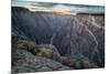 Sunrise over Gorge and Amelanchier, Gunnison River, Black Canyon National Park, Colorado.-Howie Garber-Mounted Photographic Print