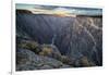 Sunrise over Gorge and Amelanchier, Gunnison River, Black Canyon National Park, Colorado.-Howie Garber-Framed Photographic Print