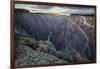Sunrise over Gorge and Amelanchier, Gunnison River, Black Canyon National Park, Colorado.-Howie Garber-Framed Photographic Print