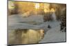 Sunrise over Grassy Spring, Mammoth Hot Springs, Yellowstone National Park, Wyoming, USA-Chuck Haney-Mounted Photographic Print