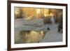 Sunrise over Grassy Spring, Mammoth Hot Springs, Yellowstone National Park, Wyoming, USA-Chuck Haney-Framed Photographic Print