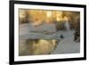 Sunrise over Grassy Spring, Mammoth Hot Springs, Yellowstone National Park, Wyoming, USA-Chuck Haney-Framed Photographic Print