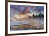 Sunrise over Grassy Spring, Mammoth Hot Springs, Yellowstone National Park, Wyoming, USA-Chuck Haney-Framed Photographic Print