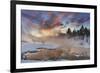 Sunrise over Grassy Spring, Mammoth Hot Springs, Yellowstone National Park, Wyoming, USA-Chuck Haney-Framed Photographic Print