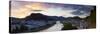 Sunrise over Hohensalzburg Fortress and Alt Stadt, Salzburg, Salzburger Land, Austria, Europe-Doug Pearson-Stretched Canvas