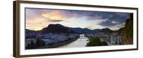 Sunrise over Hohensalzburg Fortress and Alt Stadt, Salzburg, Salzburger Land, Austria, Europe-Doug Pearson-Framed Premium Photographic Print