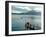 Sunrise over Lake Atitlan and Women on End of the Pier, Solola, Guatemala-Cindy Miller Hopkins-Framed Photographic Print