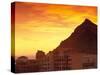 Sunrise over Land's End, Cabo San Lucas, Baja California Sur, Mexico-Walter Bibikow-Stretched Canvas