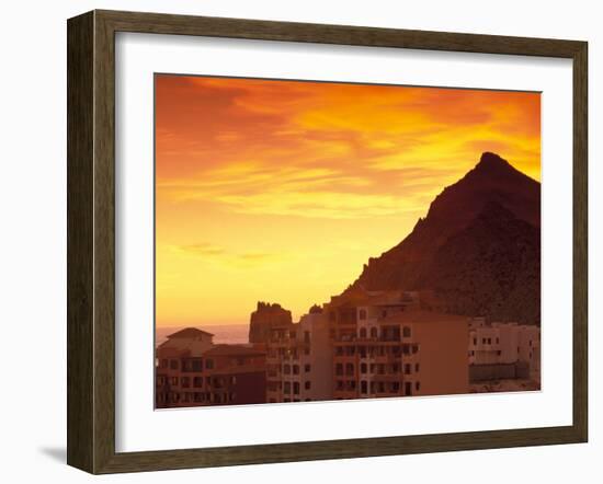 Sunrise over Land's End, Cabo San Lucas, Baja California Sur, Mexico-Walter Bibikow-Framed Photographic Print