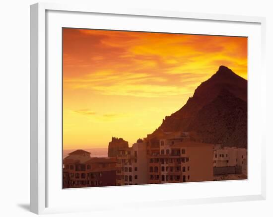 Sunrise over Land's End, Cabo San Lucas, Baja California Sur, Mexico-Walter Bibikow-Framed Photographic Print