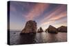 Sunrise over Land's End, Finnisterra, Cabo San Lucas, Baja California Sur, Mexico, North America-Michael Nolan-Stretched Canvas