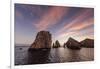 Sunrise over Land's End, Finnisterra, Cabo San Lucas, Baja California Sur, Mexico, North America-Michael Nolan-Framed Photographic Print