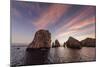 Sunrise over Land's End, Finnisterra, Cabo San Lucas, Baja California Sur, Mexico, North America-Michael Nolan-Mounted Photographic Print