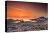 Sunrise over Lindos-Terry Mathews-Stretched Canvas