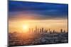 Sunrise over Los Angeles City Skyline-logoboom-Mounted Photographic Print
