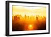 Sunrise over Modern Office Buildings in Business District Center of Bangkok. Skyline View of Citysc-TWStock-Framed Photographic Print