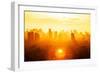 Sunrise over Modern Office Buildings in Business District Center of Bangkok. Skyline View of Citysc-TWStock-Framed Photographic Print