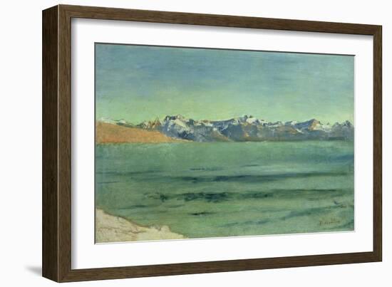 Sunrise over Mont Blanc, C.1890-Ferdinand Hodler-Framed Giclee Print