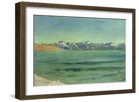 Sunrise over Mont Blanc, C.1890-Ferdinand Hodler-Framed Giclee Print