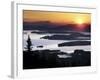 Sunrise over Moosehead Development, Greenville, Maine-Robert F. Bukaty-Framed Photographic Print