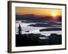Sunrise over Moosehead Development, Greenville, Maine-Robert F. Bukaty-Framed Photographic Print