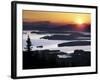 Sunrise over Moosehead Development, Greenville, Maine-Robert F. Bukaty-Framed Photographic Print