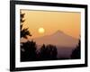 Sunrise Over Mt Hood, Portland, Oregon, USA-Janis Miglavs-Framed Photographic Print