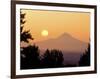 Sunrise Over Mt Hood, Portland, Oregon, USA-Janis Miglavs-Framed Photographic Print