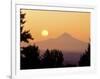 Sunrise Over Mt Hood, Portland, Oregon, USA-Janis Miglavs-Framed Photographic Print