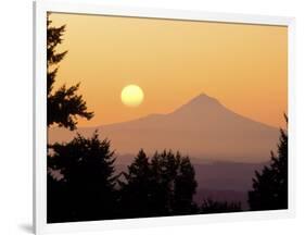 Sunrise Over Mt Hood, Portland, Oregon, USA-Janis Miglavs-Framed Photographic Print