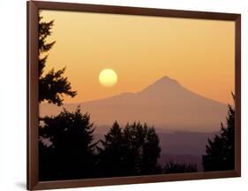 Sunrise Over Mt Hood, Portland, Oregon, USA-Janis Miglavs-Framed Photographic Print