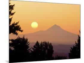 Sunrise Over Mt Hood, Portland, Oregon, USA-Janis Miglavs-Mounted Photographic Print