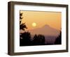 Sunrise Over Mt Hood, Portland, Oregon, USA-Janis Miglavs-Framed Photographic Print