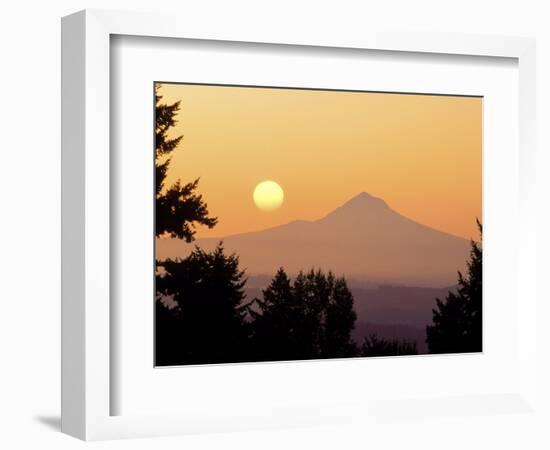 Sunrise Over Mt Hood, Portland, Oregon, USA-Janis Miglavs-Framed Photographic Print