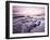 Sunrise Over North Sea from Bamburgh Beach, Bamburgh, Northumberland, England, United Kingdom-Lee Frost-Framed Photographic Print