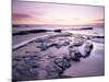 Sunrise Over North Sea from Bamburgh Beach, Bamburgh, Northumberland, England, United Kingdom-Lee Frost-Mounted Photographic Print