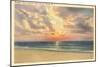 Sunrise over Ocean, Long Beach Island, New Jersey-null-Mounted Art Print