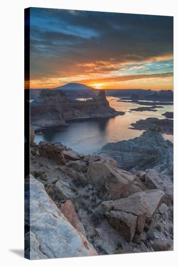 Sunrise Over Padre Bay on Lake Powell, Utah.-Howie Garber-Stretched Canvas