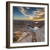 Sunrise Over Padre Bay on Lake Powell, Utah.-Howie Garber-Framed Photographic Print