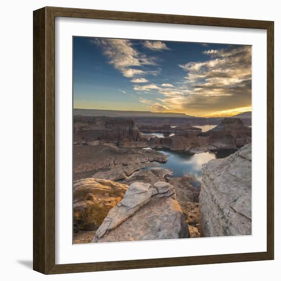 Sunrise Over Padre Bay on Lake Powell, Utah.-Howie Garber-Framed Photographic Print