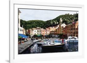 Sunrise Over Portofino-Bill Saunders-Framed Art Print