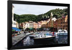 Sunrise Over Portofino-Bill Saunders-Framed Art Print