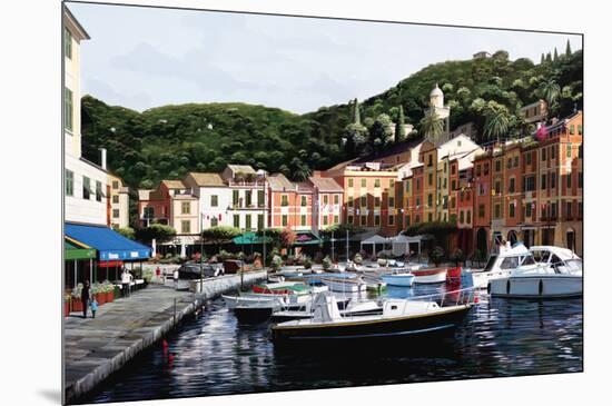 Sunrise Over Portofino-Bill Saunders-Mounted Art Print