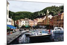 Sunrise Over Portofino-Bill Saunders-Mounted Art Print