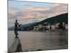 Sunrise over Resort, Opatija, Kvarner Gulf, Croatia, Adriatic, Europe-Stuart Black-Mounted Photographic Print