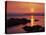 Sunrise over Rosario Striaght, San Juan Islands, Washington, USA-Charles Gurche-Stretched Canvas